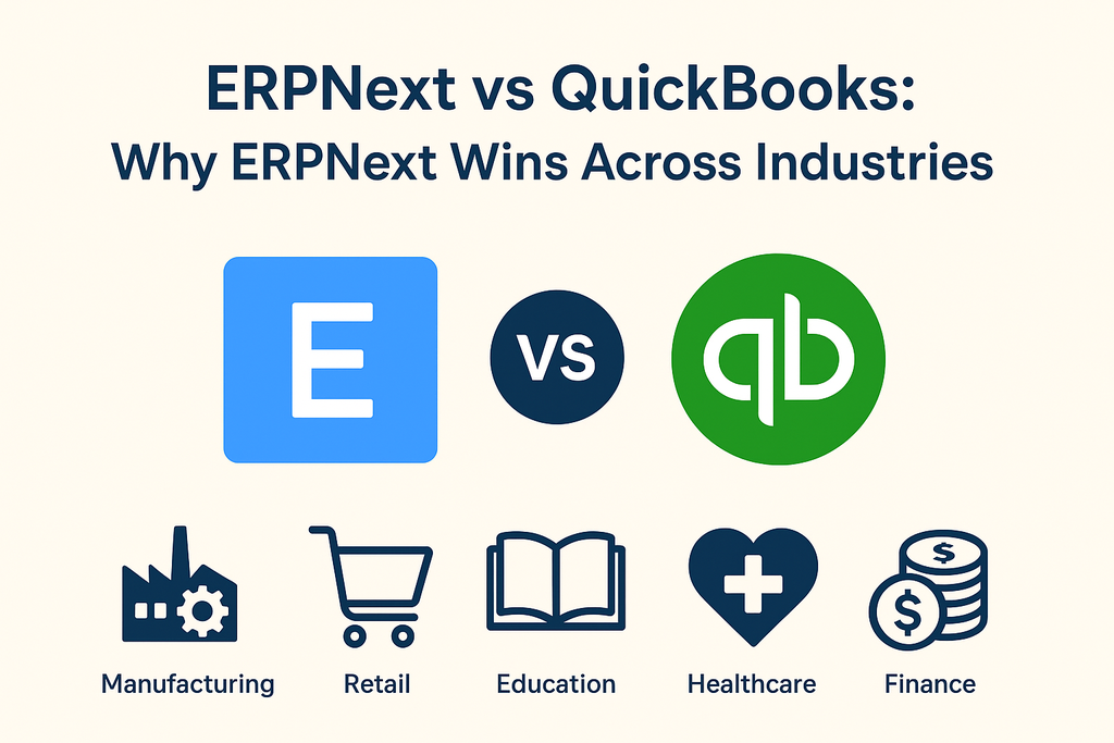 ERPNext vs QuickBooks: Why ERPNext Wins Across Industries - Cover Image